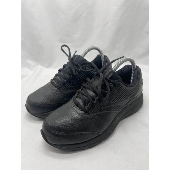 Brooks Addiction Walker Womens 7 (2E) EE Wide Black Shoes - Picture 1 of 11